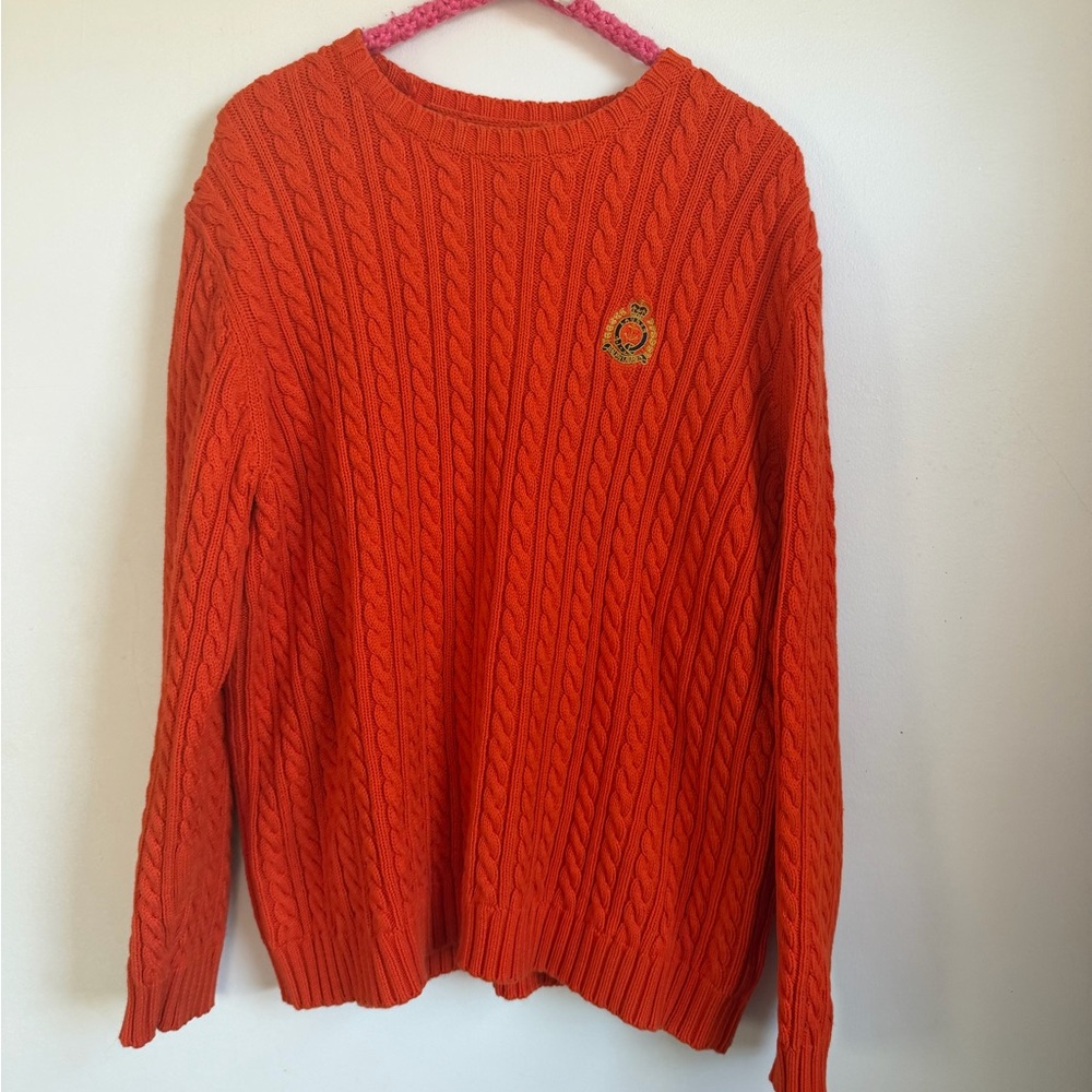 Ralph Lauren Vibrant Orange Crewneck Sweater